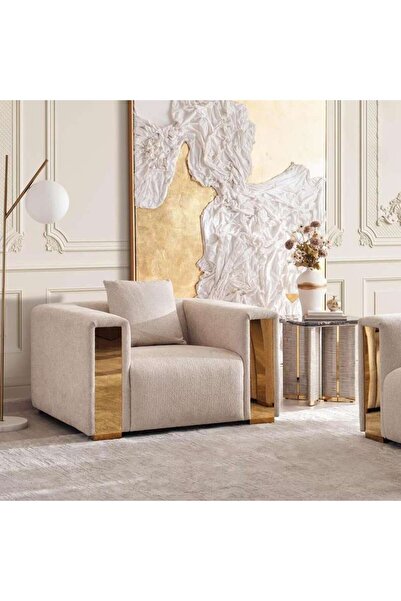 PAN HOME SANO SINGLE SEATER SOFA - CREAM