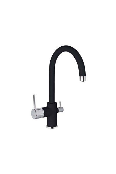 Adell Rondo Purification Inlet Kitchen Faucet Black