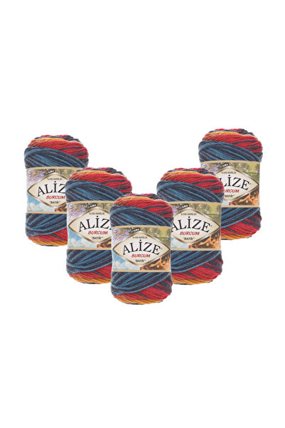 Alize Burcum Batik 5 bucăți (4340) 500 Gr 1050 Mt 100% Acrilic Fir pentru tri...