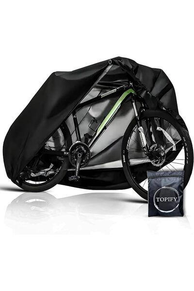 TOPIFY Waterproof Bike Cover Heavy Duty Oxford Bicycle Cover with Double Stit...