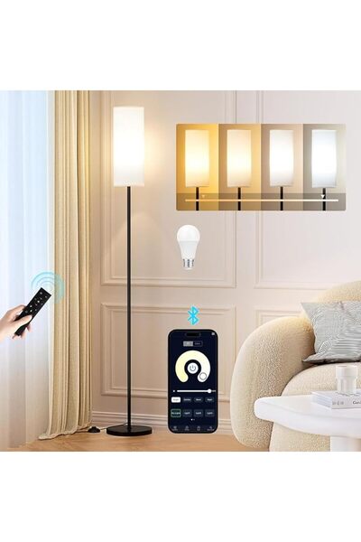 Perfin مصباح أرضي يتم التحكم فيه عبر التطبيق وجهاز التحكم عن بعد، مصباح LED ق...