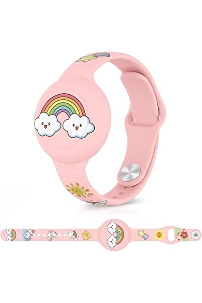 Zoye Waterproof Airtag Wristband for Kids ， Cute Cartoon Airtag Holder for Ki...