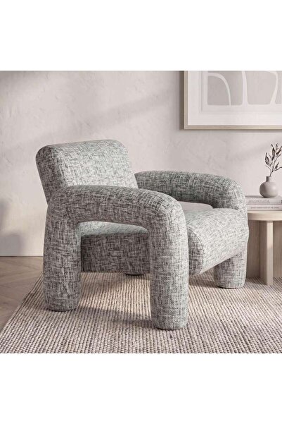 PAN HOME BRADDOCK ACCENT CHAIR - GREY