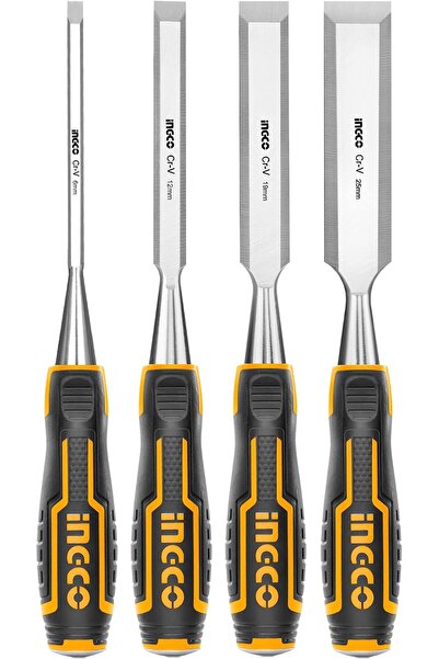 Ingco 4-piece woodworking chisel set 6/12/19/25 mm hktwc0401
