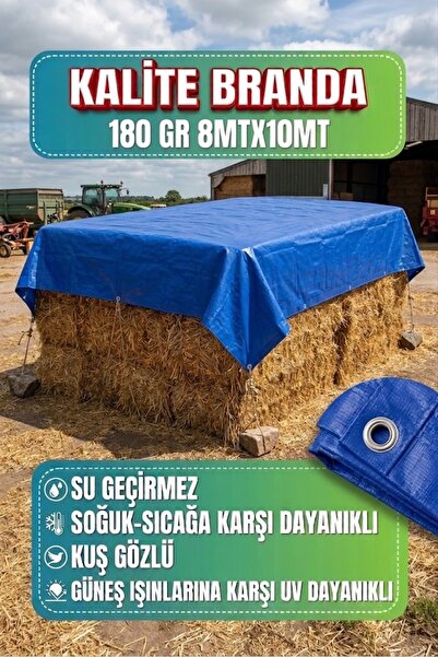 Saman branda su geçirmez çatı fındık brandası 8x10mt 180Gr