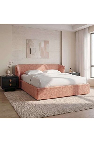 PAN HOME RUBY KING BED 180X200 - ORANGE
