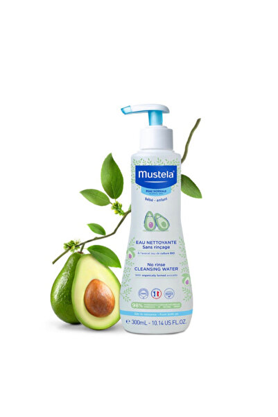 Mustela Moustela Cleansing Water Without Rinsing, with Organic Avocado Extrac...