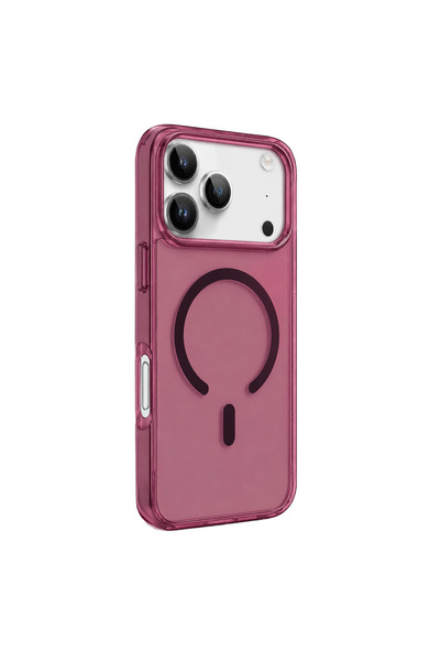 Nezih Case İphone 18 Pro Max ile Uyumlu Magsafe Özellikli Şeffaf Sert PC Kılıf