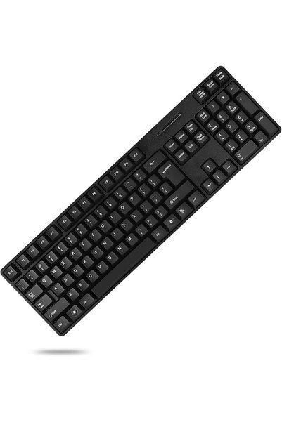 GENERAL لوحة مفاتيح سلكية للأعمال لنظامي ويندوز أو لينكس، توصيل USB وتشغيل فو...