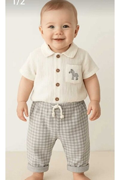 andywawa Boy Baby Set 2 Piece Set Little King Ac25813