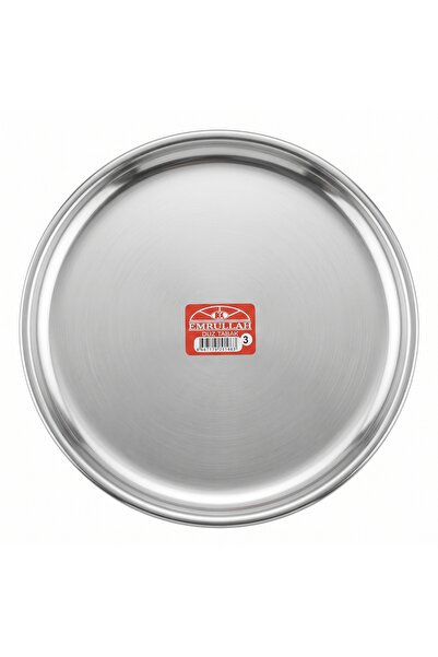 Emrullah Rostfrei Stainless Steel Flat Plate No:3 Ø20,00 cm Round Set of 2 (2...