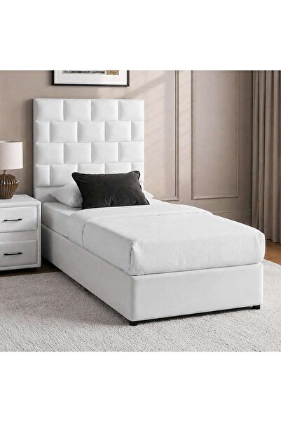 PAN HOME AETHER SINGLE BED 90X200 CM - WHITE