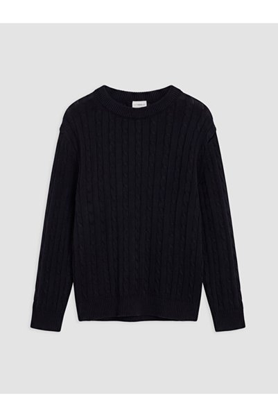LC Waikiki Hair Braided Boy's Knitwear Sweater