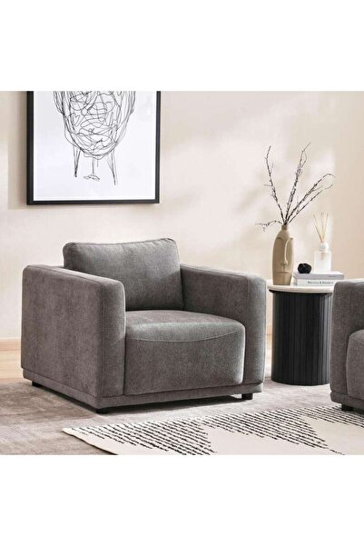 PAN HOME YANIK SINGLE SEATER SOFA - GREY