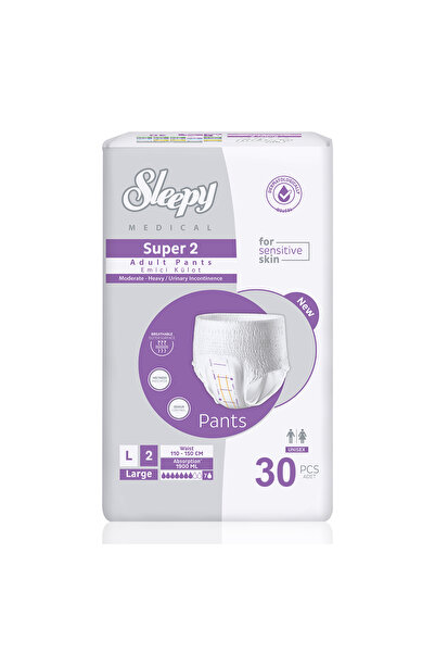 Sleepy Medical Super 2 Emici Külot Large Beden 30 Adet