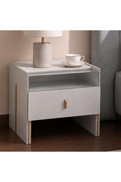PAN HOME KINGSPLACE NIGHTSTAND - MATT GREY