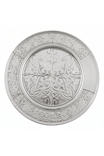 Emrullah Rostfrei Stainless Steel Dessert Plate 20 cm Patterned Luxury Set of...
