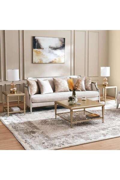 PAN HOME ROBLOX COFFEE TABLE 2 END TABLE SET - BEIGE
