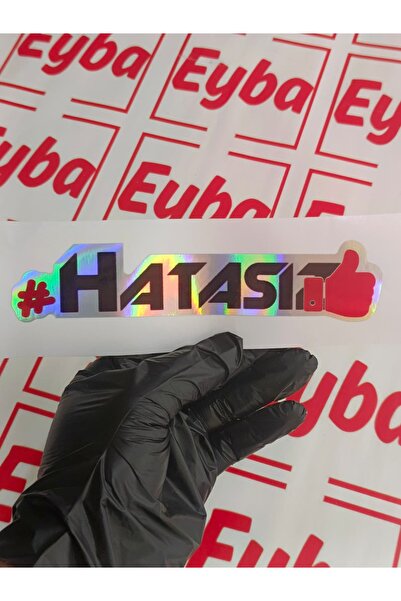 EYBA STİCKER Color Printing Sticker on Error-Free Written Hologram 18 cm 1 Piece
