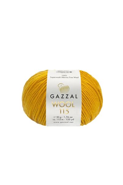 Gazzal Wool 115 Superwash Merino Wool Knitting Yarn 50 Gr 115 m – 1 Piece-3316