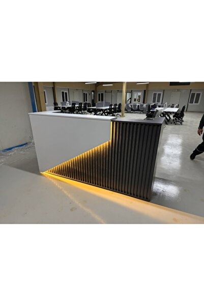 ENG OFİS MOBİLYALARI 180 CM LEDLİ AQUSTİC PANELLİ KARŞILAMA BANKOSU MODERN UL...