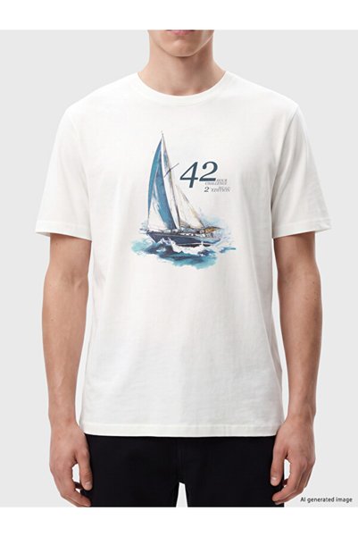 LC Waikiki Quality Parts from Çelebi Store Zero Roba Collar Printed Men's T-Shirt