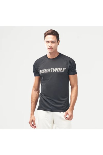SQUATWOLF ΚΟΝΤΟΜΑΝΙΚΟ ΜΠΛΟΥΖΑΚΙ ΜΕ ΛΟΓΟΤΥΠΟ CODE - ΜΑΥΡΟ