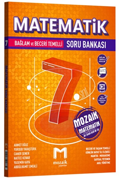 Mozaik Yayınları 7. Sınıf Matematik Soru Bankası YENİ MAARİF MODEL