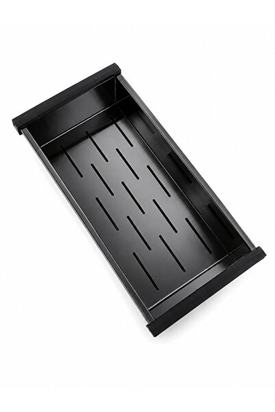 DUREVO Çelik Süzme Sepeti- 42.5cmx20cm / Paslanmaz Çelik Mutfak Evye Kevgiri,...