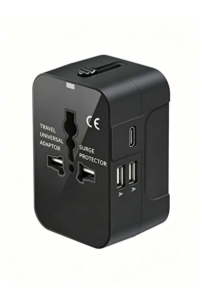 Winsee Universal Travel Adapter Worldwide Plug Adaptor with USB-C, Internatio...