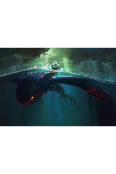 OEM Αφίσα Μεγάλο Kyogre Pokemon 4k, 61x90 εκ., poster4084