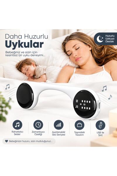 PREPARE Yastık Altı Uyku Yardımcısı Bluetooth Kemik İletim Hoparlör Müzik ve ...