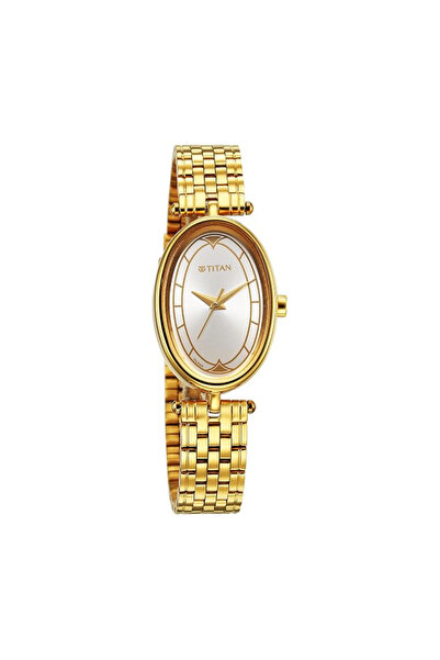 Titan Karishma Workwear Silver White Dial Stainless Steel Watch for Women