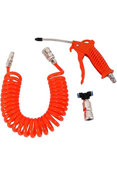 Lawazim Air Duster Gun Kit -5x8mm Orange- High Pressure Air Blow Gun with Coi...
