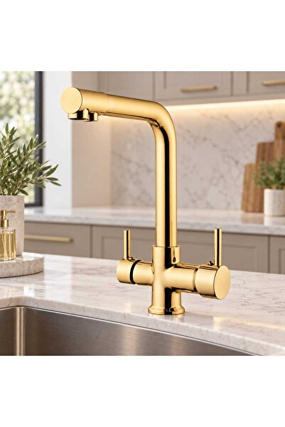 Boheme Gold 3 Yollu Arıtma Sistemli Mutfak Bataryası – Sıcak Soğuk ve Arıtma ...
