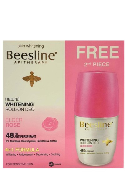 Beesline Elder Rose Whitening Roll-On Fragranced Deo Pack Of 2 Pieces 2×(50)ml
