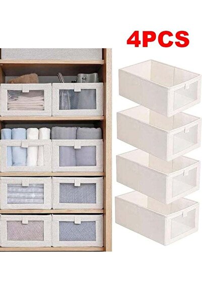 BOUND MOAT 4 in 1 Wardrobe Clothes Organizer Foldable Visible Drawer Closet O...