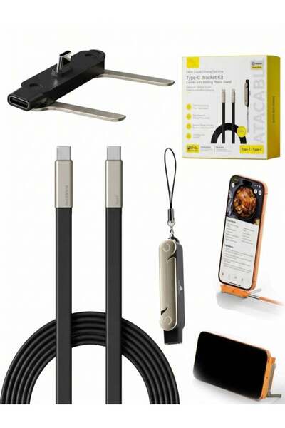 GENERAL BASEMO Phone Charger 240W Silicone Cable with Detachable Stand - Univ...