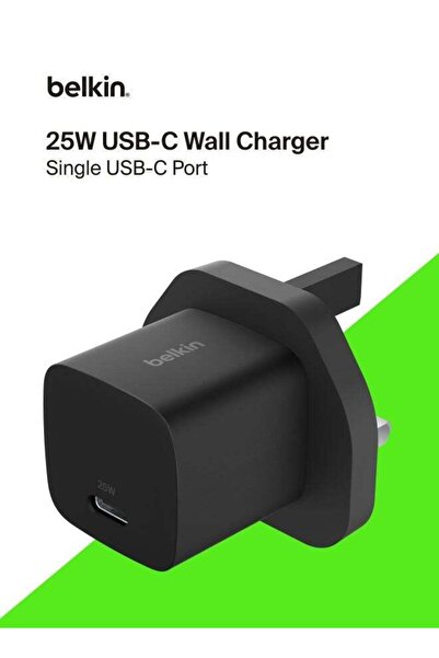 Belkin شاحن هاتف USB-C بقوة 25 واط - شحن سريع PD 3.0 مع تقنية PPS لهواتف آبل ...