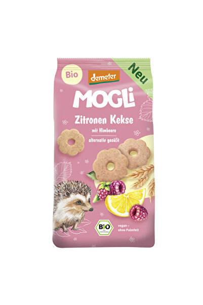 Mogli Biscuiți Bio cu Lămâie și Zmeură 125 g