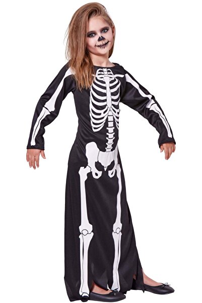 Party Magic Girls Skeleton Dress -Medium