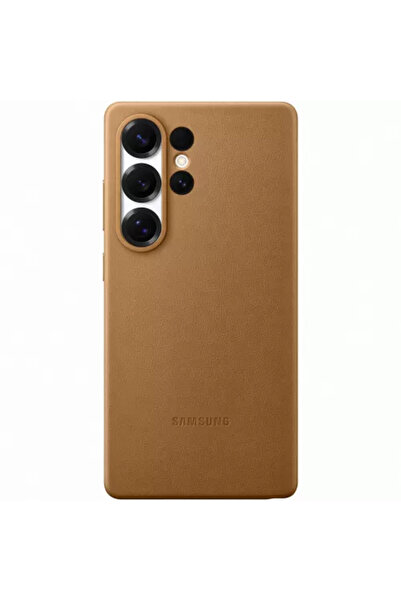 Samsung Husă de protecție din piele tip Kindsuit pentru Galaxy S25 Ultra Gold