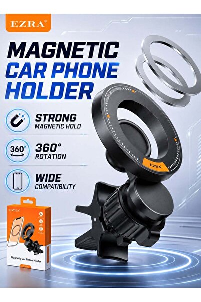 EZRA Magnetic Car Phone Mount, Magnetic Phone Holder for Car – Strong Magneti...