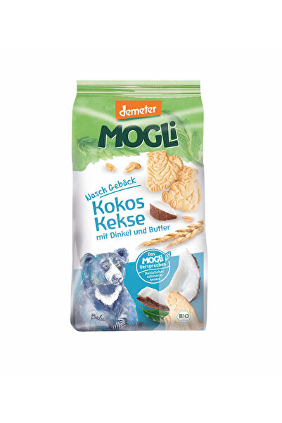 Mogli Βιολογικά Μπισκότα Καρύδας και Σπέλτας 125 γρ.