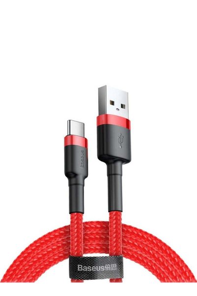 Baseus كابل USB-C سريع الشحن 2 أمبير، سلسلة Cafule المجدولة بالنايلون - شاحن ...