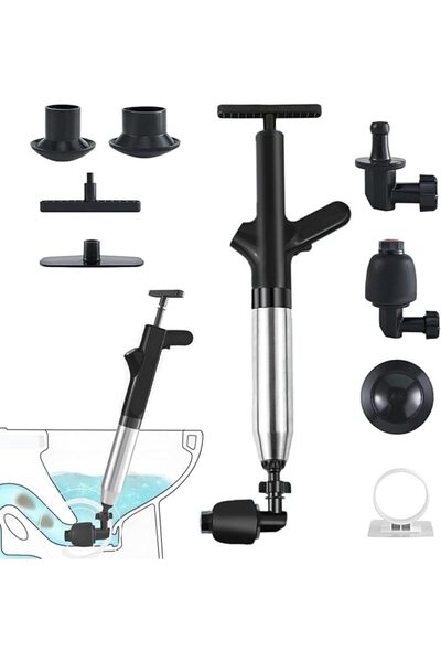 GENERAL Toilet Plunger, Stainless Steel Toilet Unclogger for Clogged Toilets,...