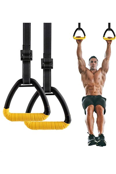GENERAL YelaJoy Gymnastic Rings, 1102 lbs Supported Gymnastic Rings, Non-Slip...