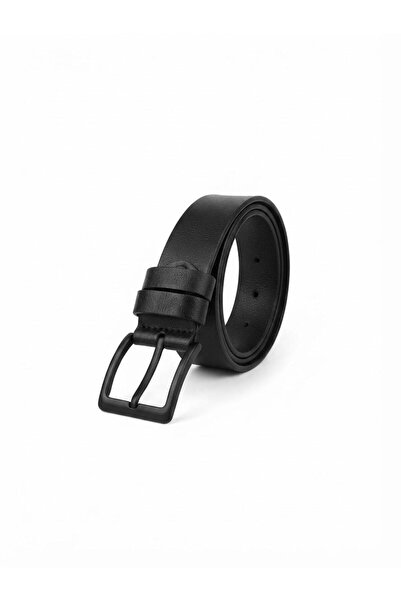 Derilossi Erkek Spor Kemer 4 cm | Siyah Metal Tokalı | Kot & Kanvas Pantolon
