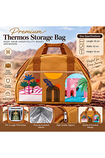 Genaric Premium Thermos Storage Bag, Thermal Insulated Food Carry Bag, Campin...