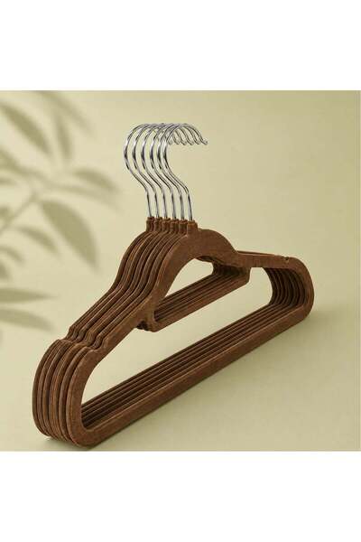 Stylish 7PCS Premium Velvet Hangers – Non-Slip – Space Saving – 360° Swivel H...
